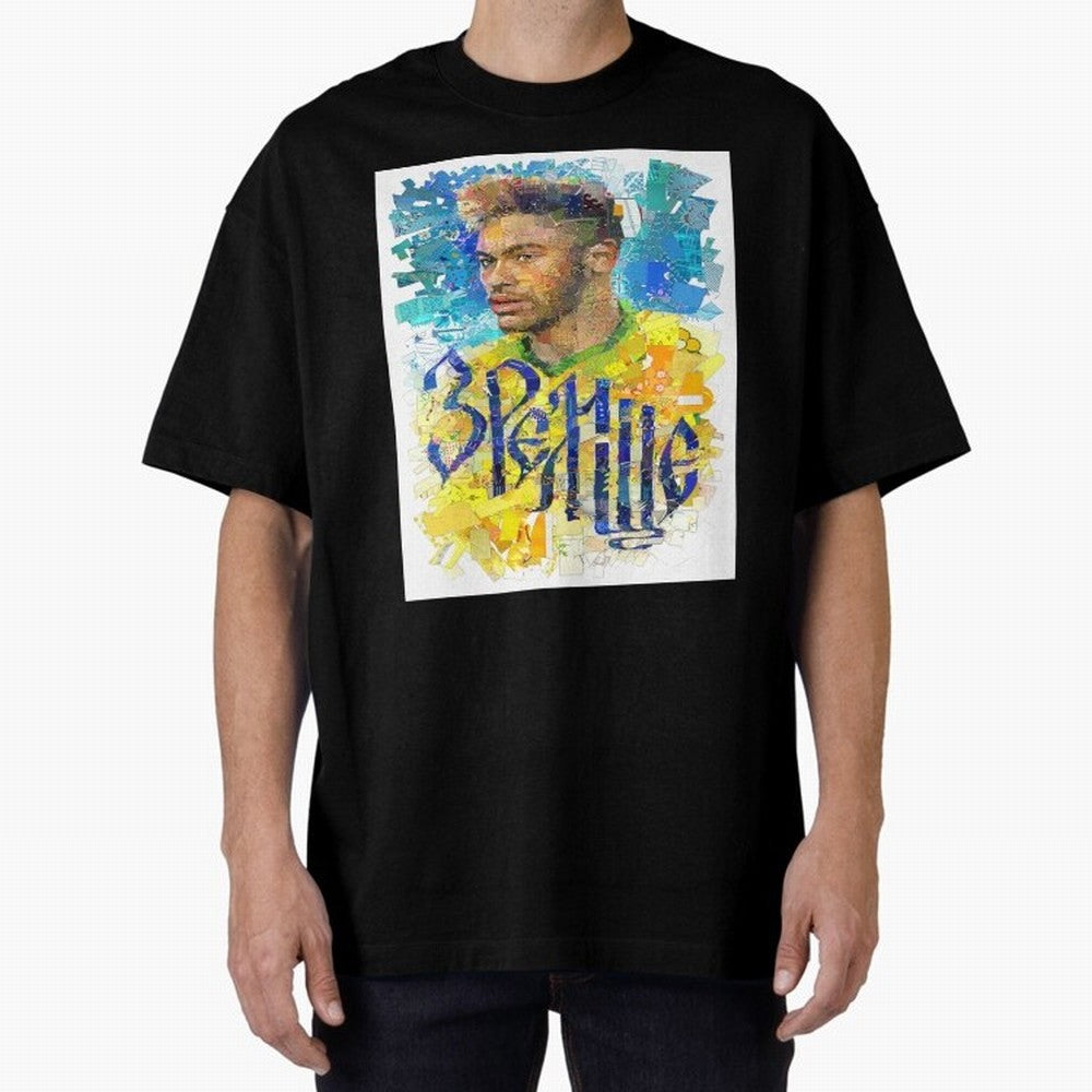 Neymar Illustration Art Framed Art Print Classic T-Shirt Capture Stadium Memories from FIFA World Cup 2026 for Fans of Haaland and Mbappe and England, France and Netherlands, Bringing Tournament Hype, Historic Matchups, Family Viewing Parties and
