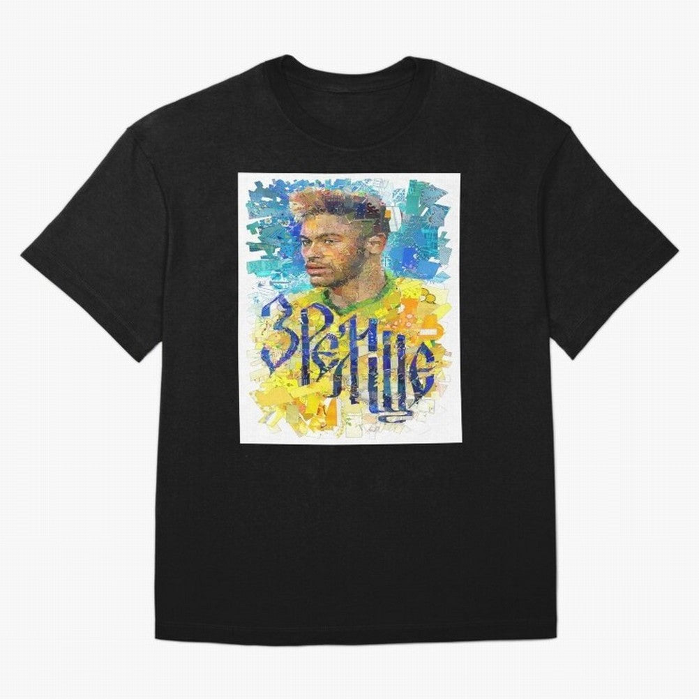 Neymar Illustration Art Framed Art Print Classic T-Shirt Capture Stadium Memories from FIFA World Cup 2026 for Fans of Haaland and Mbappe and England, France and Netherlands, Bringing Tournament Hype, Historic Matchups, Family Viewing Parties and