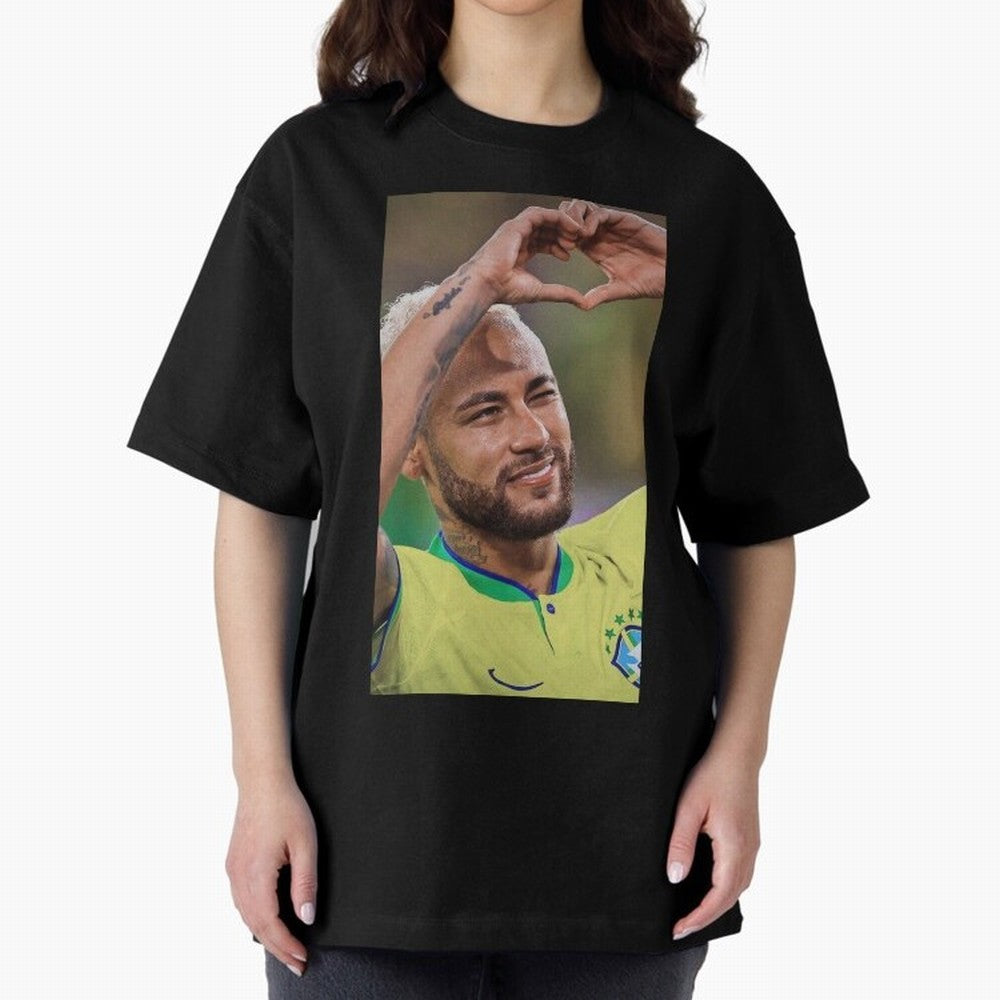 Neymar Jr Oversized T-Shirt Bring World Football Passion into FIFA World Cup 2026 Group Stage Spirit, Built around Portugal, Spain and Germany, Haaland, Soccer Culture, Superstar Moments, National Team Dreams and Competitive Fire; Ideal for