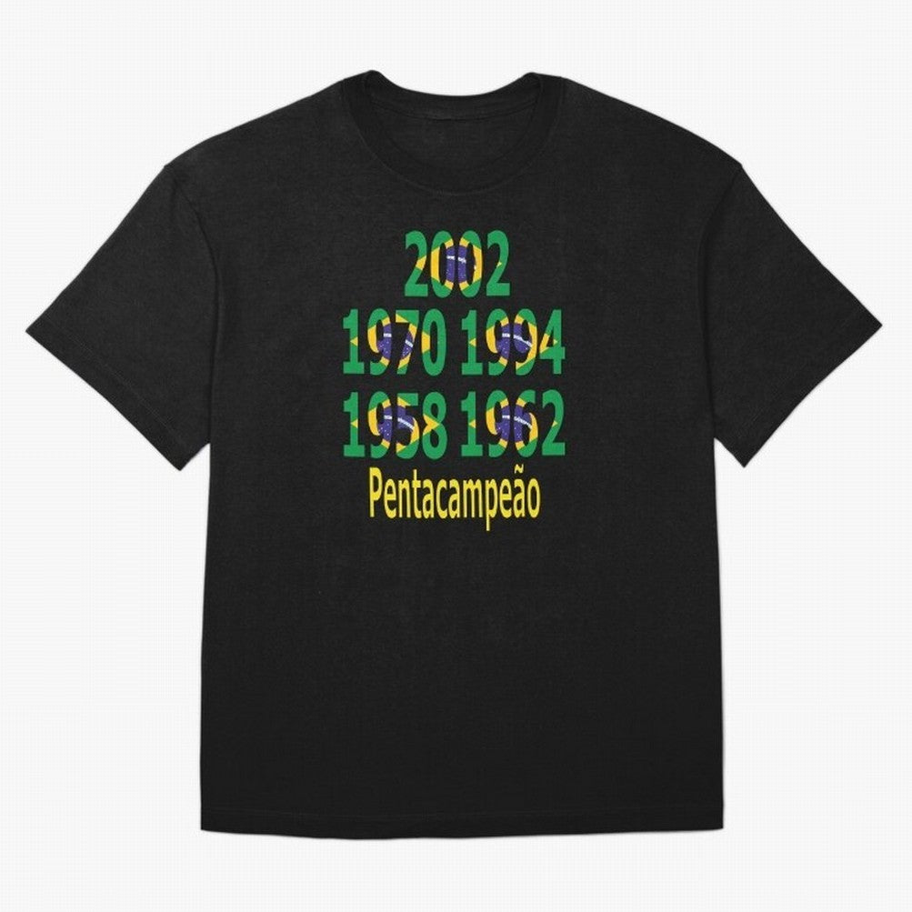 Brazil Five Stars - Champion Heritage Essential T-Shirt Join FIFA World Cup 2026 Built around CR7, Argentina and Brazil Energy, Champion Mindset, Group Stage Buzz, Knockout Tension and Passionate Fan Culture; Great for Supporters Who Love Legendary