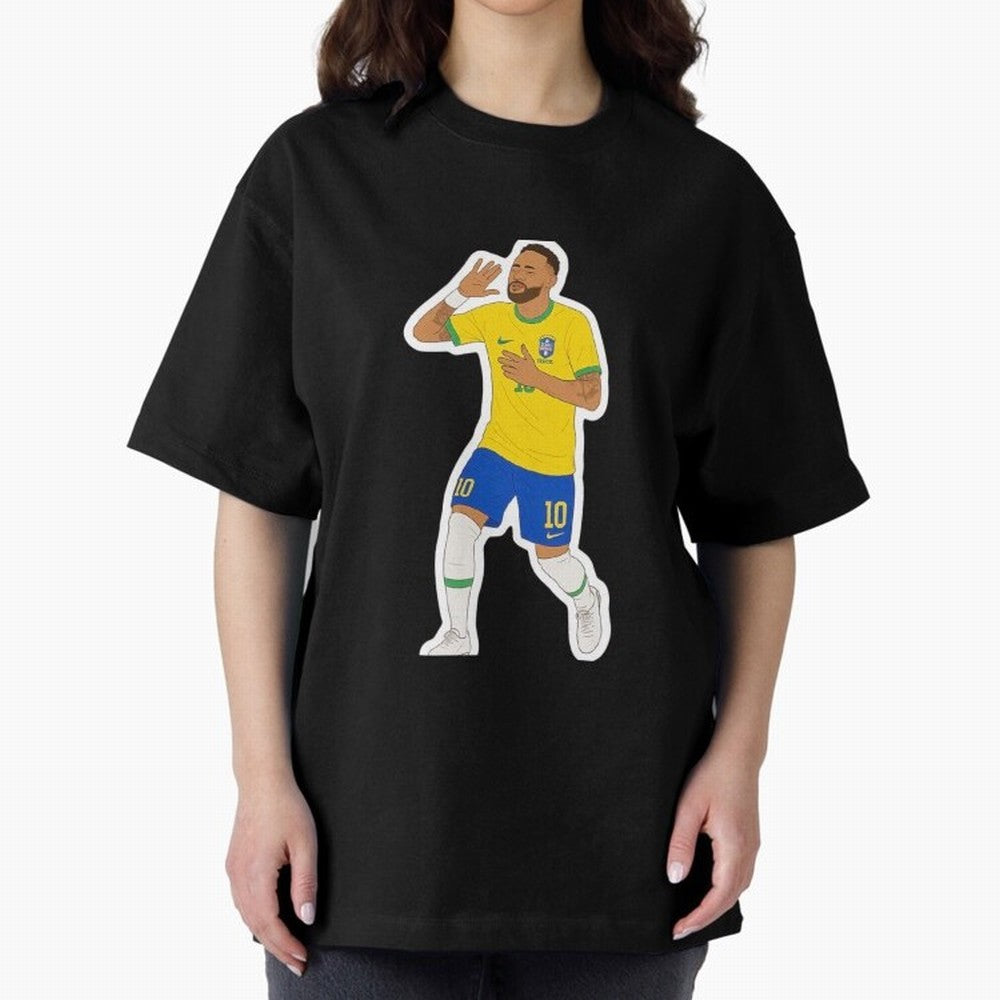 Neymar Jr Oversized T-Shirt Live the Energy of FIFA World Cup 2026 USA Canada Mexico for Fans of CR7 and Messi and Netherlands, Bringing Tournament Hype, Historic Matchups, Family Viewing Parties and Global Sports Pride; Made for Collectors Who