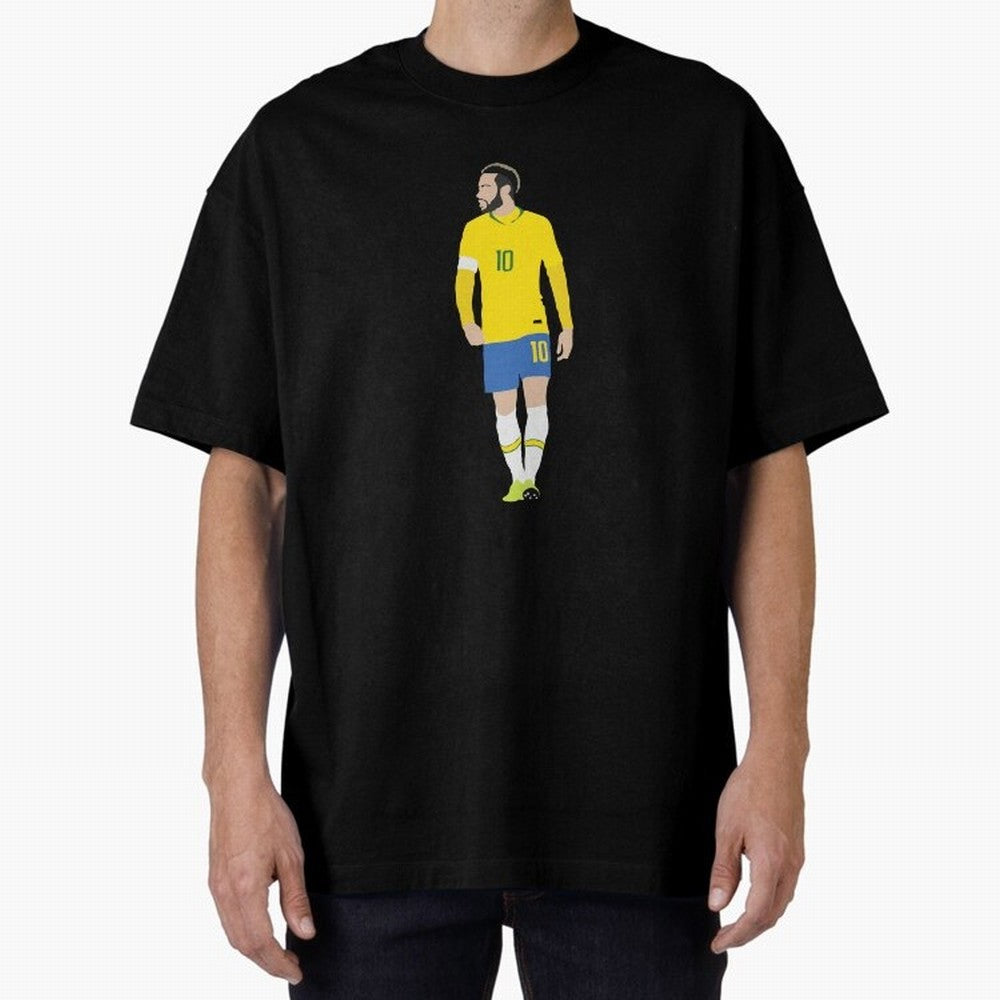 neymar brazil Oversized T-Shirt Celebrate Rivalries and Pride in FIFA World Cup 2026 Group Stage for Fans of Messi and Brazil, Bringing Football Passion, Legendary Performances, Festival Vibes and Supporter Community; Ideal for Fans Who Follow