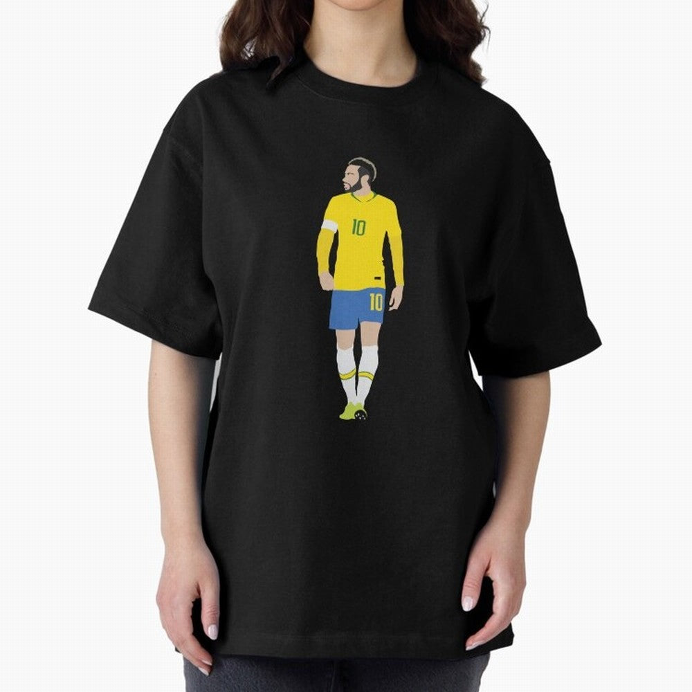 neymar brazil Oversized T-Shirt Celebrate Rivalries and Pride in FIFA World Cup 2026 Group Stage for Fans of Messi and Brazil, Bringing Football Passion, Legendary Performances, Festival Vibes and Supporter Community; Ideal for Fans Who Follow