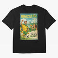 Brazil Rio de Janeiro Christ the Redeemer Sugarloaf Mountain FIFA World Cup 2026 Football Celebration Classic T-Shirt Turn Football Passion into Global Football Passion for FIFA World Cup 2026 USA Canada Mexico, Highlighting Messi, CR7 and Mbappe,