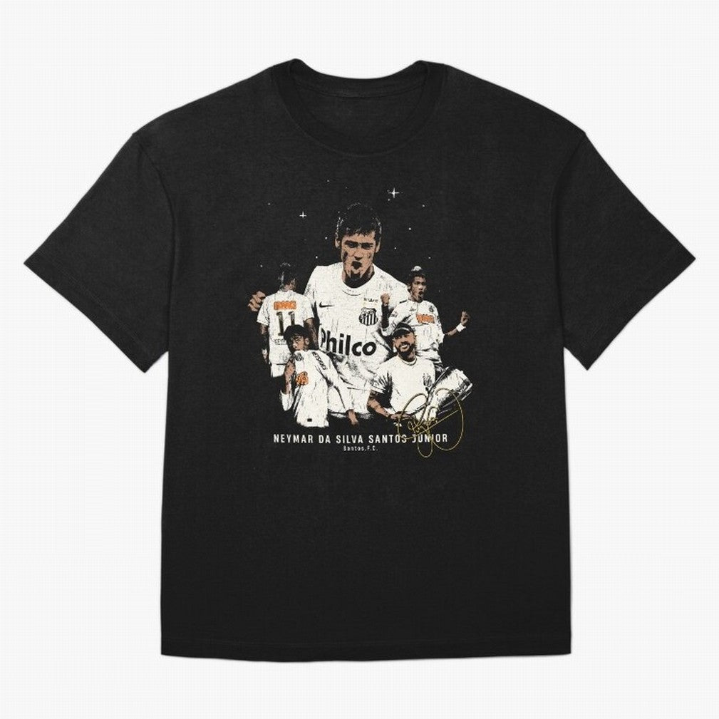 Neymar Illustration Classic T-Shirt Fuel Your Fan Pride for FIFA World Cup 2026 Group Stage for Fans of Messi and Cristiano Ronaldo and England and Germany, Bringing Stadium Chants, National Pride, Trophy Dreams and Unforgettable Football Memories;