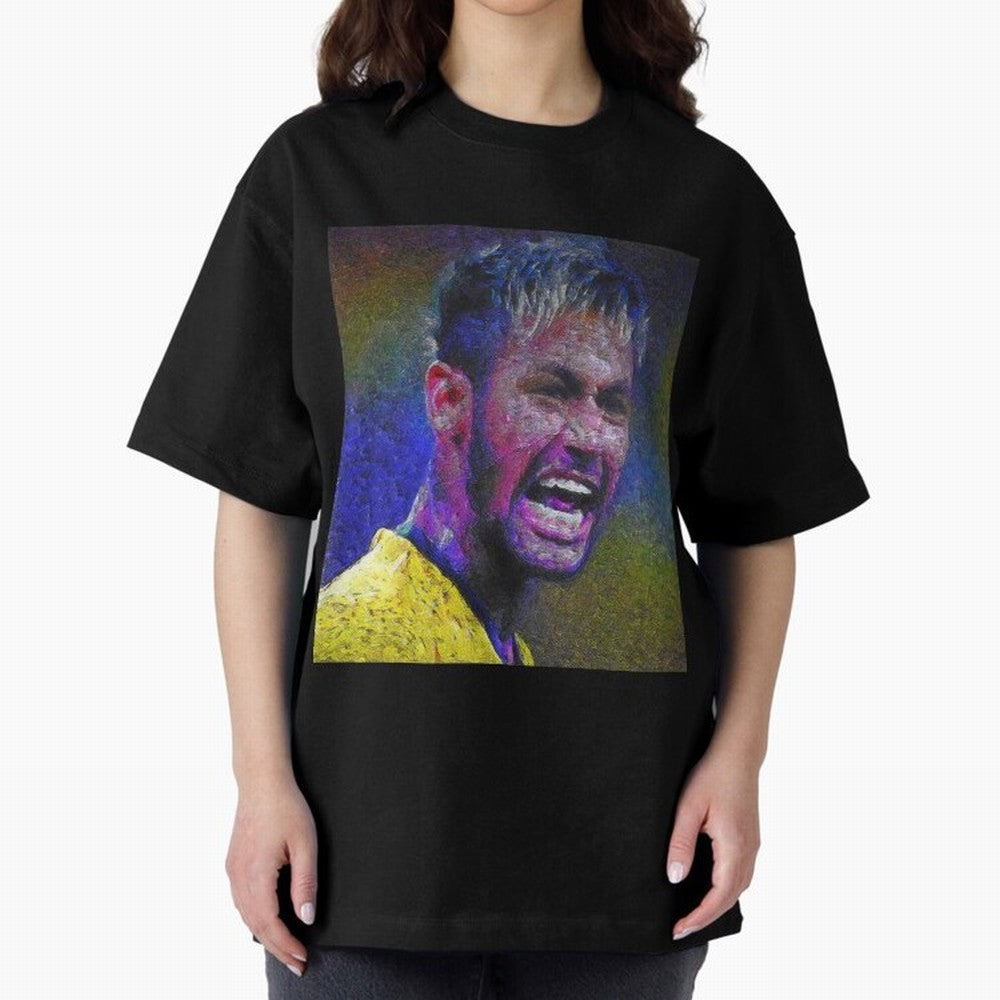 Neymar Poster Panting Art Brazilian Soccer Player Classic T-Shirt Share Match Day Hype around FIFA World Cup 2026 Group Stage, Haaland and Mbappe, Germany, Football Festival Excitement, Trophy Ambitions, Country Rivalries and Star Player Buzz;