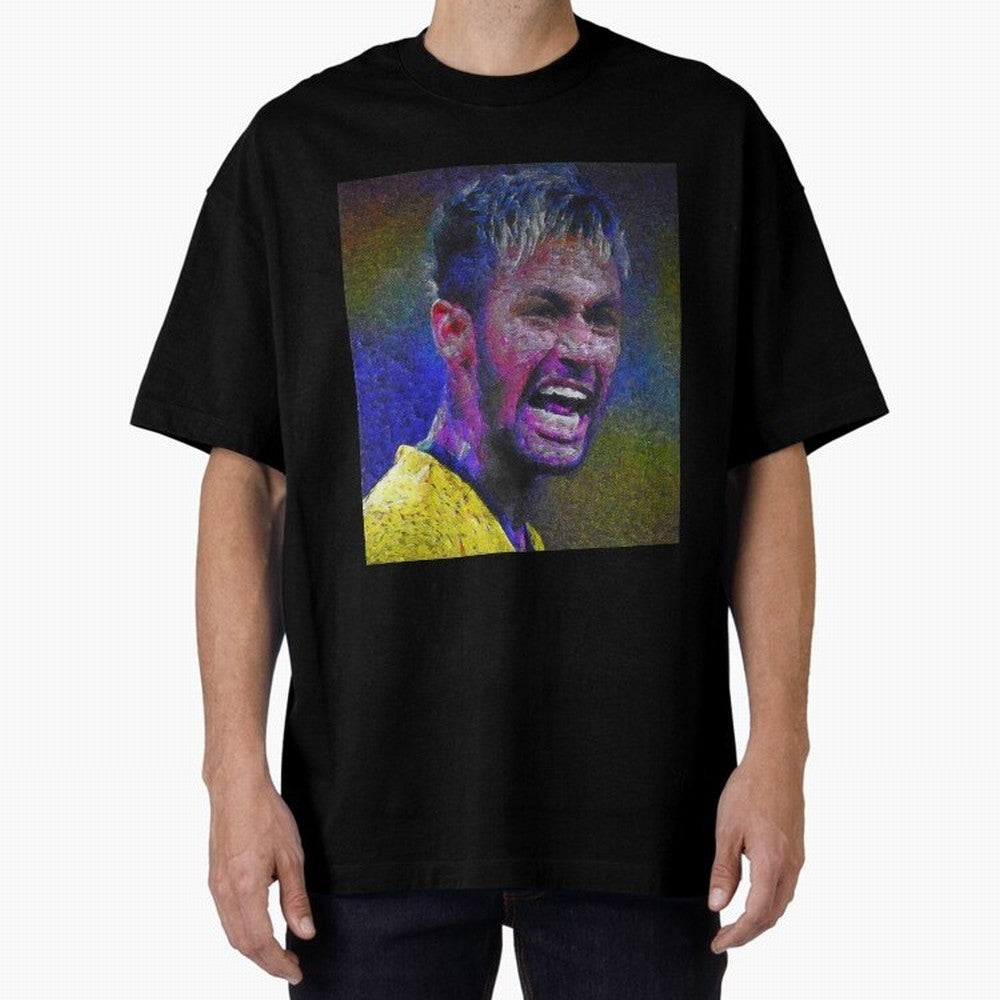 Neymar Poster Panting Art Brazilian Soccer Player Classic T-Shirt Share Match Day Hype around FIFA World Cup 2026 Group Stage, Haaland and Mbappe, Germany, Football Festival Excitement, Trophy Ambitions, Country Rivalries and Star Player Buzz;