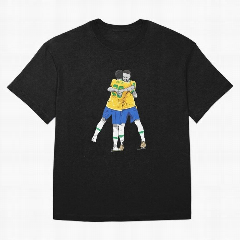 BRAZIL Neymar Jr and Vini Jr World Cup Celebration Oversized T-Shirt Experience the Global Stage of FIFA World Cup 2026 USA Canada Mexico Capturing Messi and Cristiano Ronaldo, Brazil, Portugal and Argentina Energy, Fan Favorite Moments, National