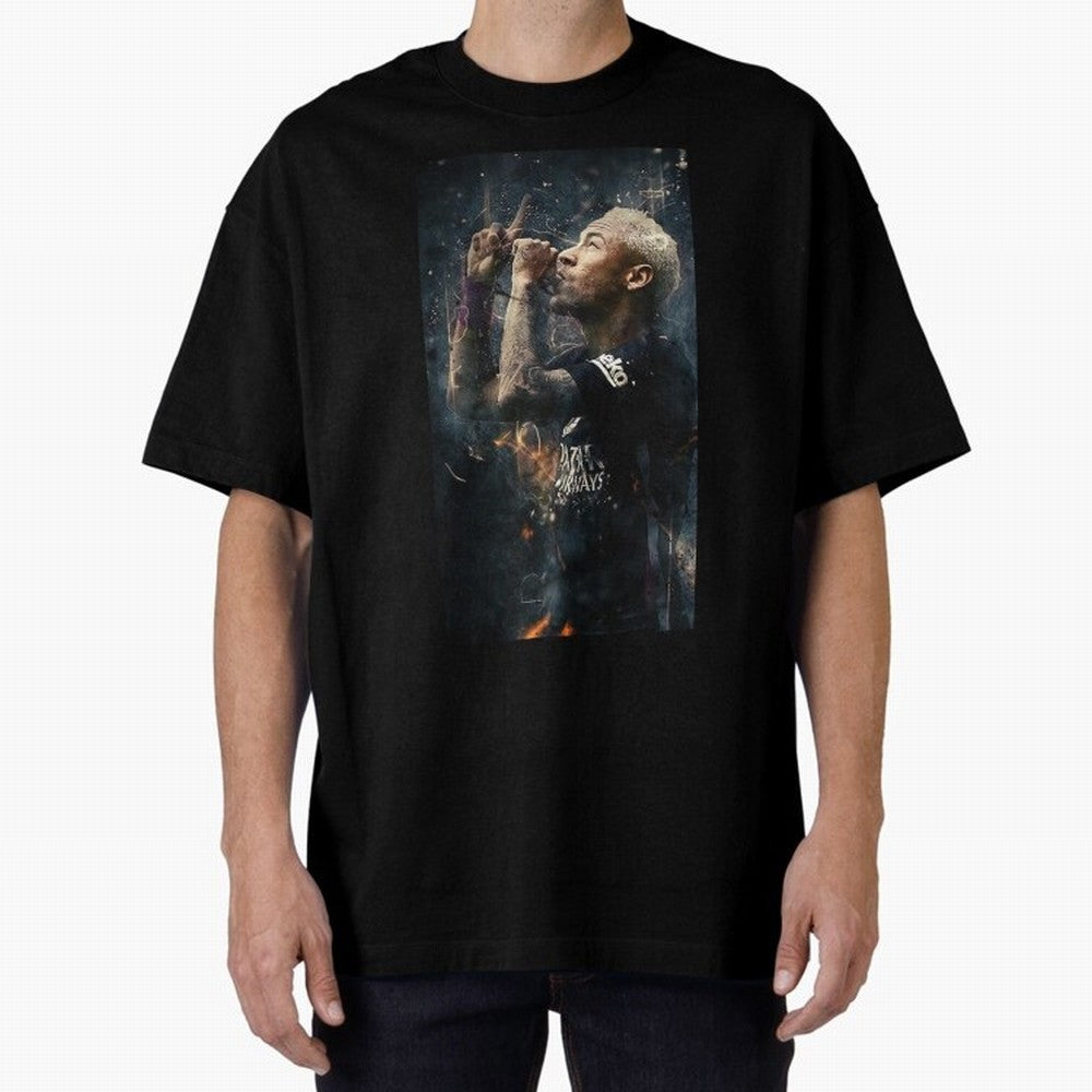 Neymar Junior - Design #o22 Oversized T-Shirt Honor the Football Icons of FIFA World Cup 2026 Group Stage Spirit, Featuring Spain and Netherlands, Messi, Neymar and Mbappe, Football Passion, Legendary Performances, Festival Vibes and Supporter