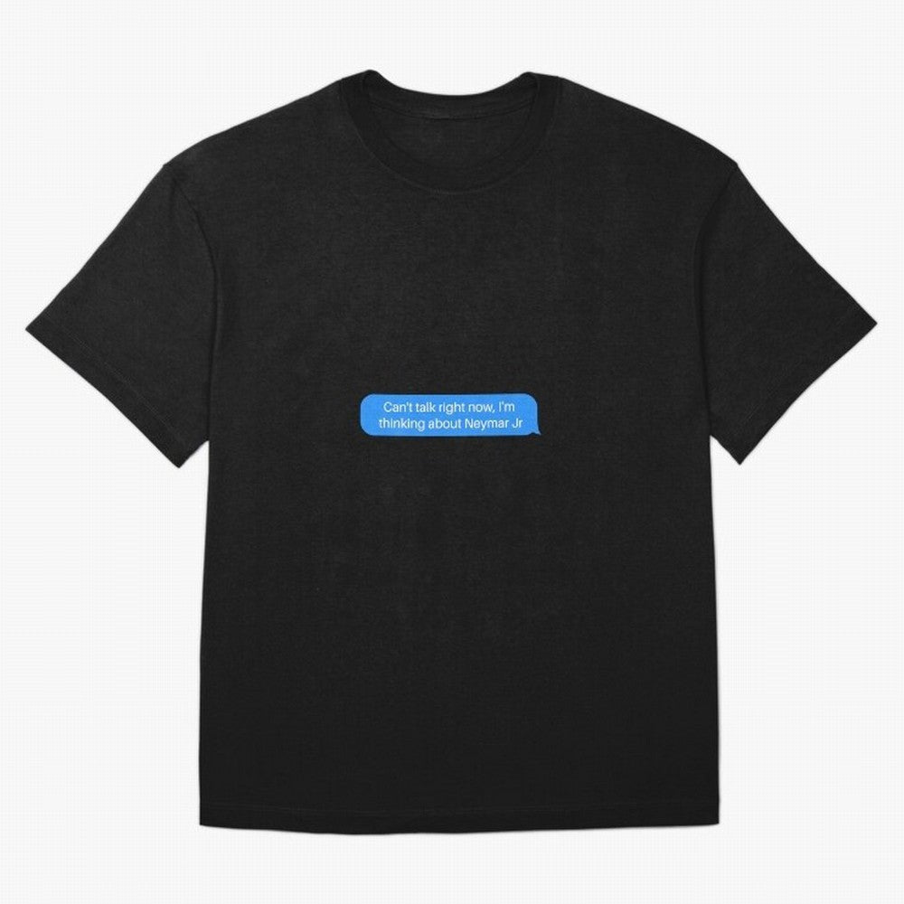 Can't talk right now, I'm thinking about Neymar Jr Blue Text Classic T-Shirt Follow the Final Road of the FIFA World Cup 2026 Group Stage Journey through Mbappe and Neymar Highlights, England Pride, Classic Soccer Heritage, Championship Pressure,