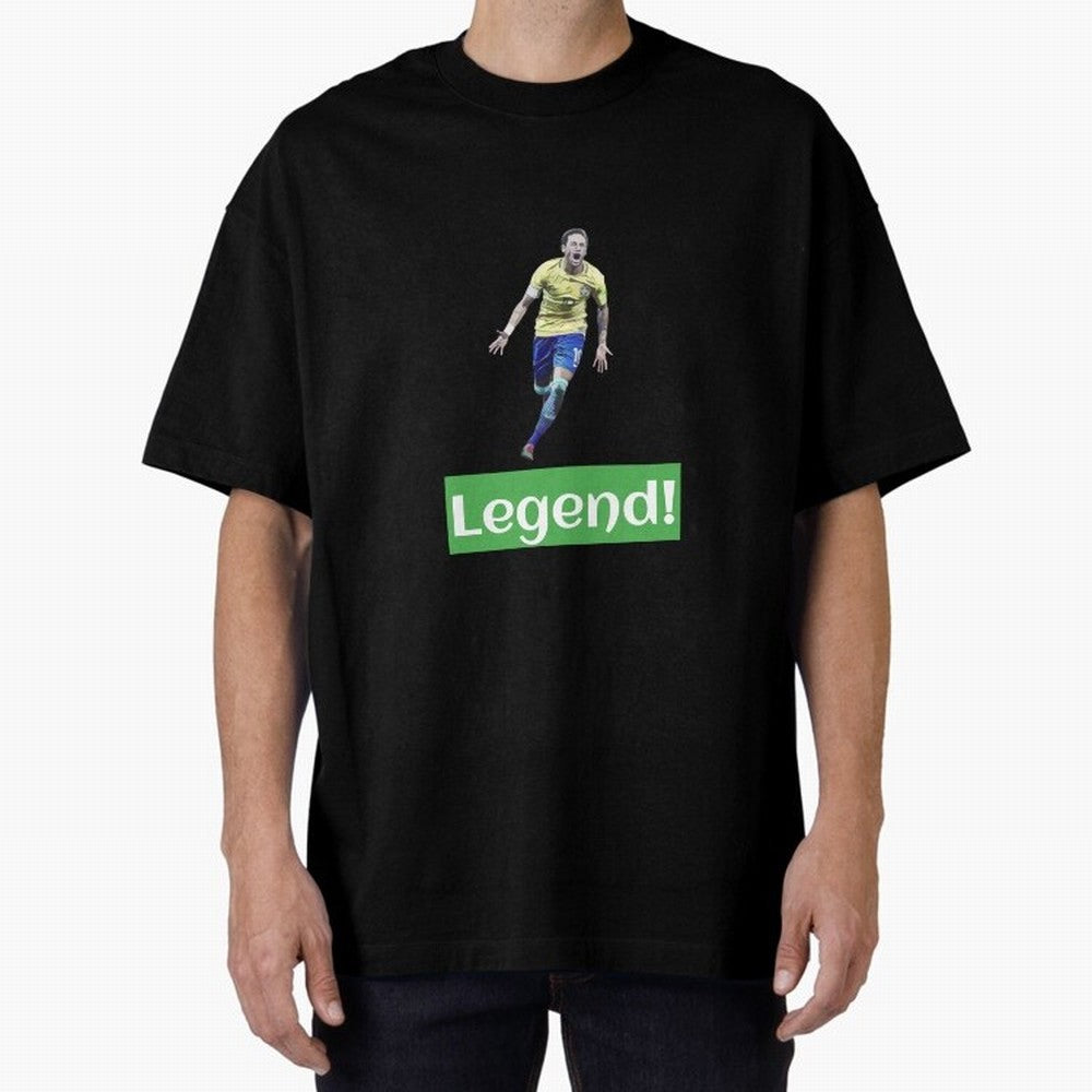neymar art - neymar illustration T Shirt Oversized T-Shirt Experience Global Football Passion for FIFA World Cup 2026, Capturing Messi, Neymar and Mbappe, England, Soccer Culture, Superstar Moments, National Team Dreams and Competitive Fire; Great