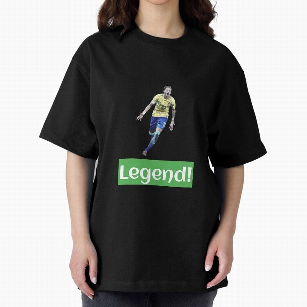 neymar art - neymar illustration T Shirt Oversized T-Shirt Experience Global Football Passion for FIFA World Cup 2026, Capturing Messi, Neymar and Mbappe, England, Soccer Culture, Superstar Moments, National Team Dreams and Competitive Fire; Great