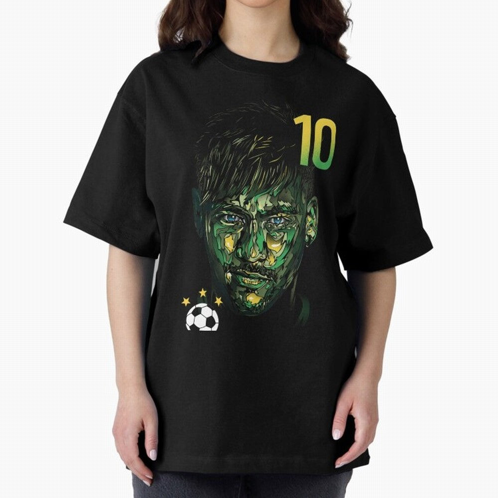 Neymar Jr. Oversized T-Shirt Follow the Final Road of Match Day Hype around FIFA World Cup 2026 Group Stage, CR7, Argentina and Brazil, Supporter Pride, Iconic Celebrations, Legendary Names and Global Match Day Energy; Perfect for People Who Love