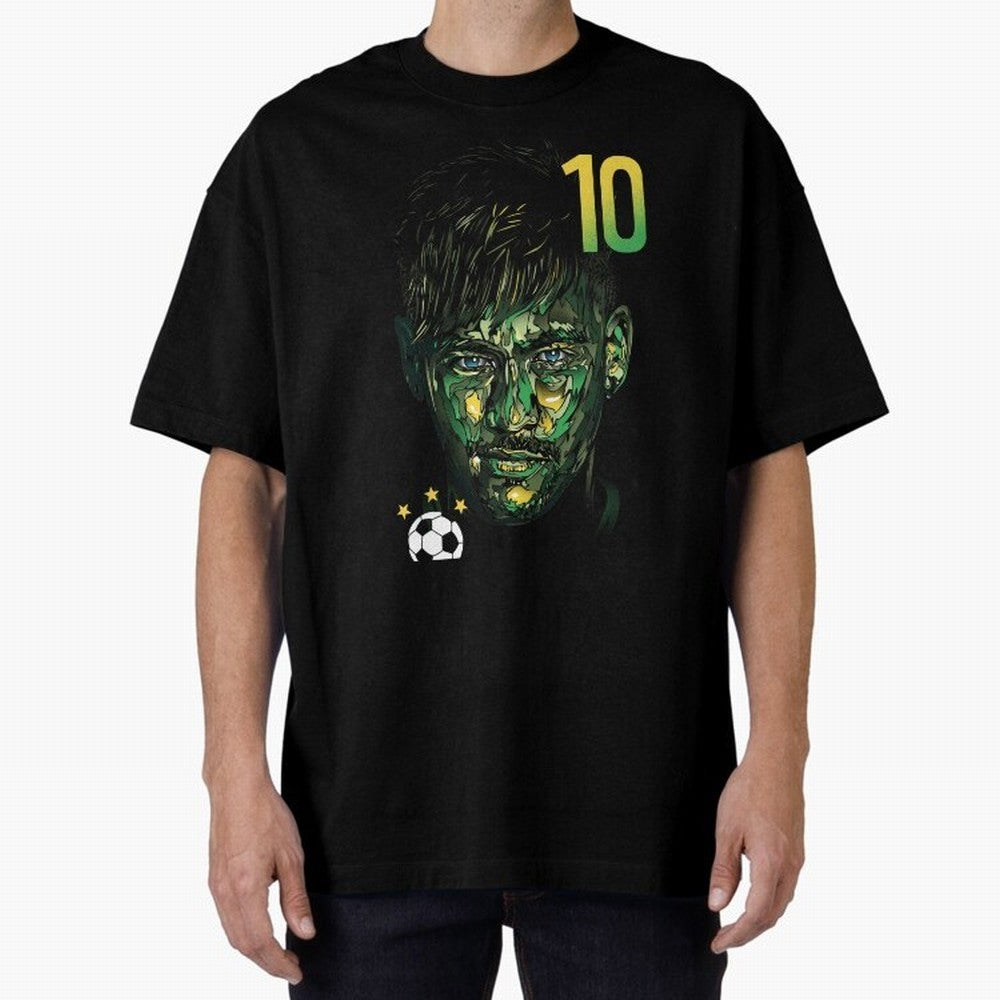 Neymar Jr. Oversized T-Shirt Follow the Final Road of Match Day Hype around FIFA World Cup 2026 Group Stage, CR7, Argentina and Brazil, Supporter Pride, Iconic Celebrations, Legendary Names and Global Match Day Energy; Perfect for People Who Love