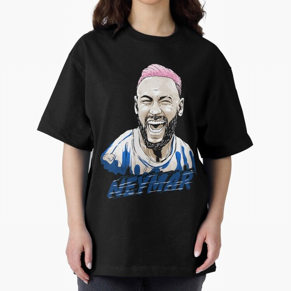 neymar superstar in paris Oversized T-Shirt Celebrate the Magic of Match Day Hype around FIFA World Cup 2026, Messi, France, Worldwide Fan Energy, Dramatic Goals, Stadium Lights and Championship Celebrations; Great for Supporters Who Love Legendary
