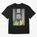 Brazil Football Star Grunge Poster Oversized T-Shirt Live the Energy of FIFA World Cup 2026 USA Canada Mexico for Fans of CR7 and Messi and Netherlands, Bringing Tournament Hype, Historic Matchups, Family Viewing Parties and Global Sports Pride;