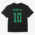Neymar Jr #10 (Brazil) Oversized T-Shirt Relive Legendary Nights from FIFA World Cup 2026 for Fans of Messi, Neymar and Mbappe and Netherlands, Bringing Sports Nostalgia, International Competition, Famous Players and Unforgettable Victories;