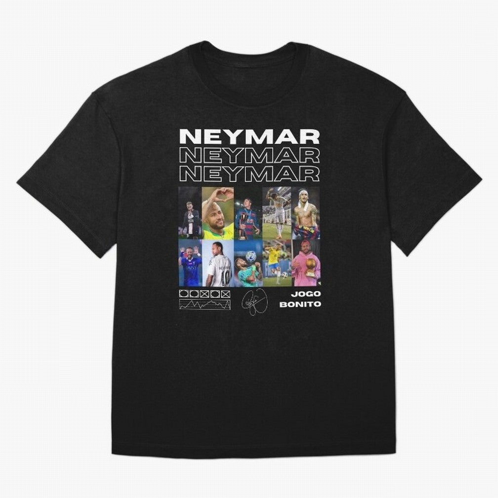 Neymar Jr. Collage Classic T-Shirt Make Every Kick Count in FIFA World Cup 2026 Group Stage Spirit, Connected to France, Cristiano Ronaldo, Haaland and CR7, Supporter Pride, Iconic Celebrations, Legendary Names and Global Match Day Energy; Great