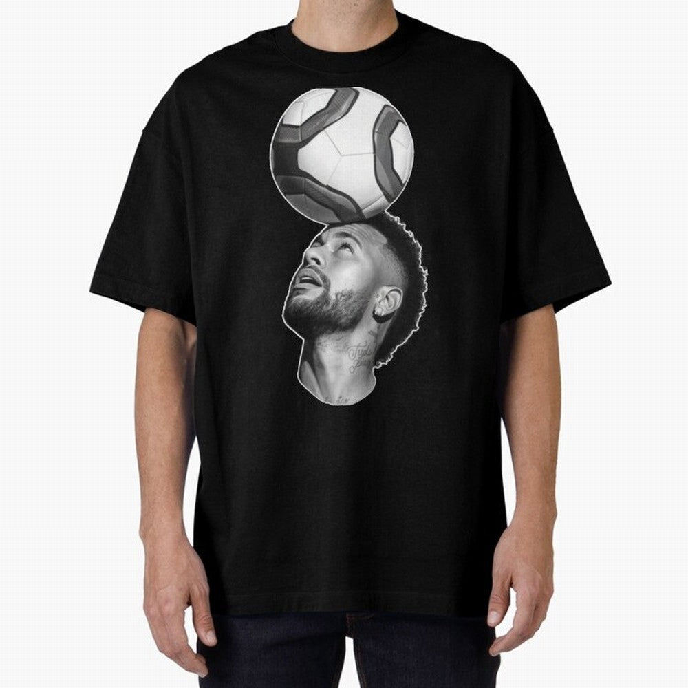 Neymar Jr. ¨C The Art of Balance Oversized T-Shirt Follow the Road to Match Day Hype around FIFA World Cup 2026 USA Canada Mexico, CR7 and Messi, Netherlands, Sports Nostalgia, International Competition, Famous Players and Unforgettable Victories;