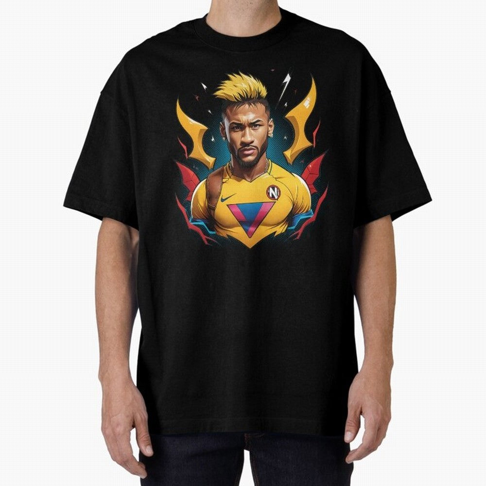 Neymar Jr illustration Classic T-Shirt Show Your Stadium Side during the FIFA World Cup 2026 Group Stage Journey through Haaland and Mbappe Highlights, Germany Pride, Sports Nostalgia, International Competition, Famous Players and Unforgettable