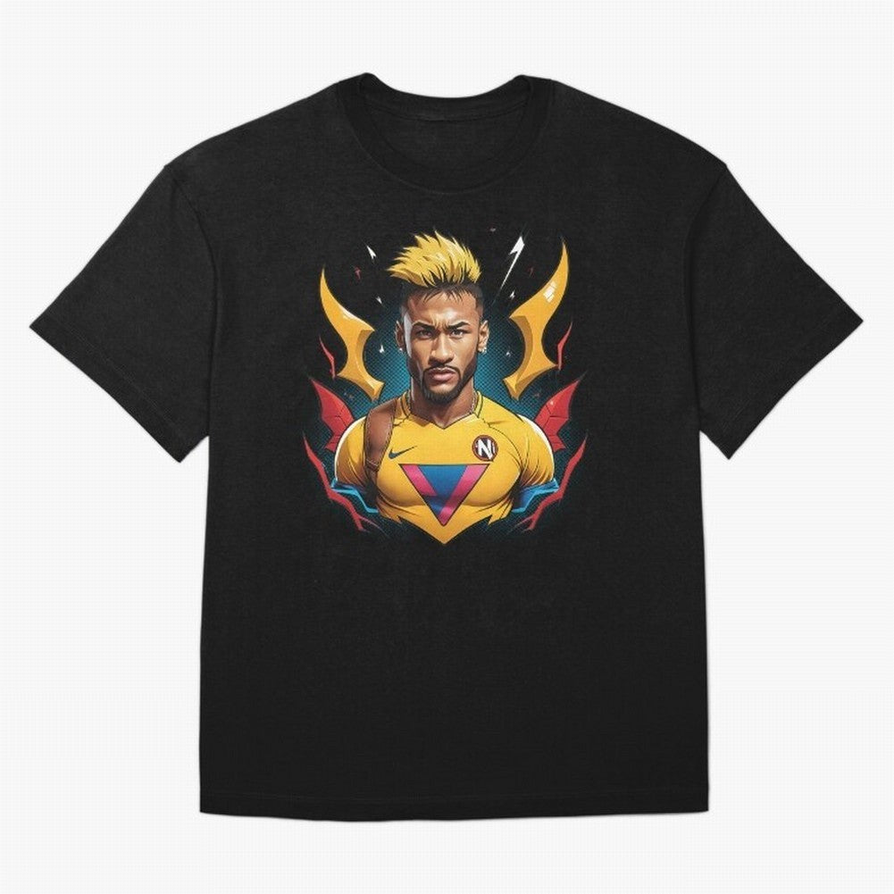 Neymar Jr illustration Classic T-Shirt Show Your Stadium Side during the FIFA World Cup 2026 Group Stage Journey through Haaland and Mbappe Highlights, Germany Pride, Sports Nostalgia, International Competition, Famous Players and Unforgettable