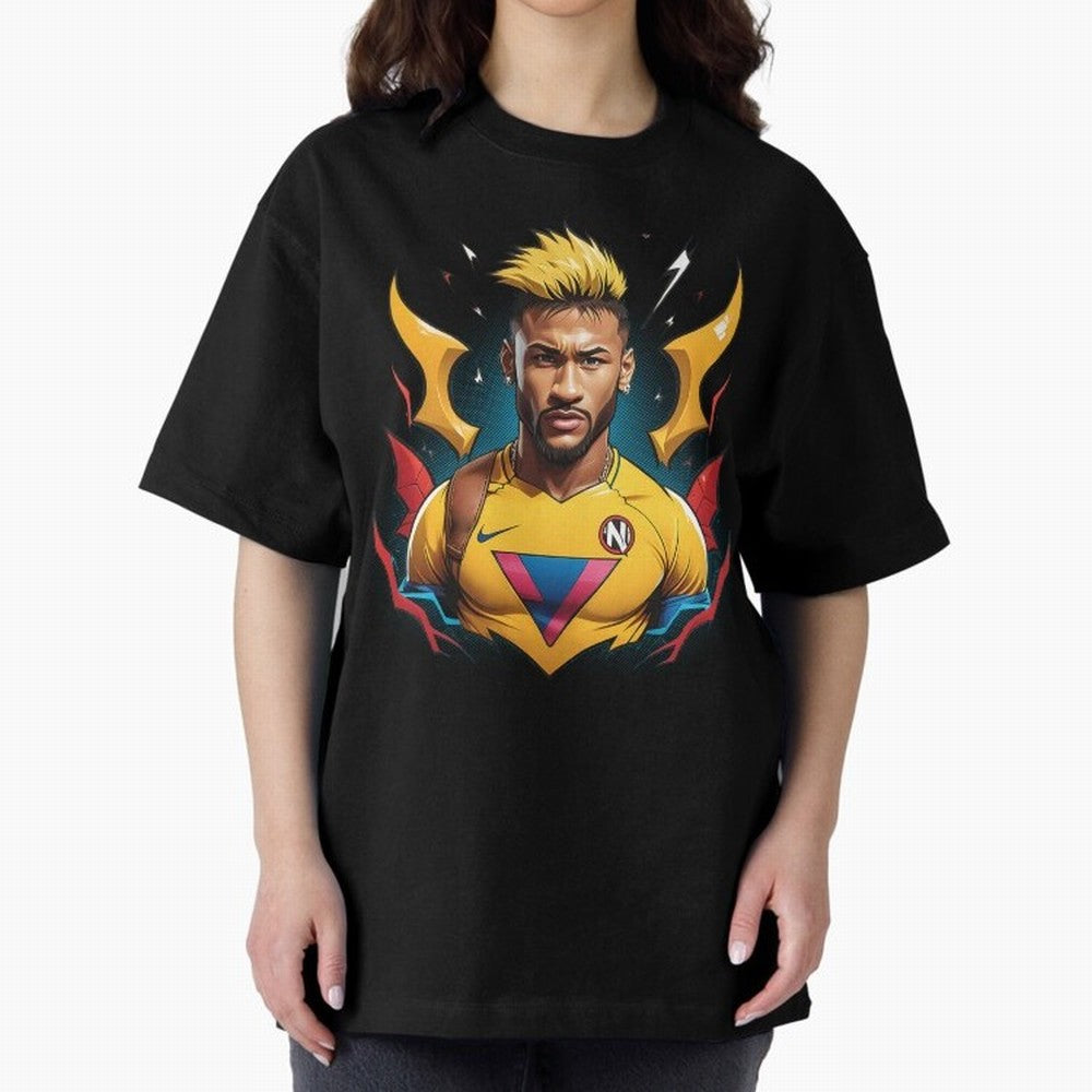 Neymar Jr illustration Classic T-Shirt Show Your Stadium Side during the FIFA World Cup 2026 Group Stage Journey through Haaland and Mbappe Highlights, Germany Pride, Sports Nostalgia, International Competition, Famous Players and Unforgettable