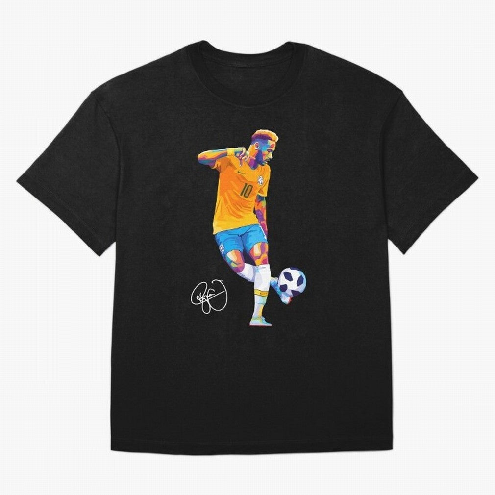 Neymar Jr Footballer Wpap Art Classic T-Shirt Make Every Match About FIFA World Cup 2026 Group Stage for Fans of Neymar, Haaland and Cristiano Ronaldo and Argentina, Bringing Classic Soccer Heritage, Championship Pressure, Fan Loyalty and