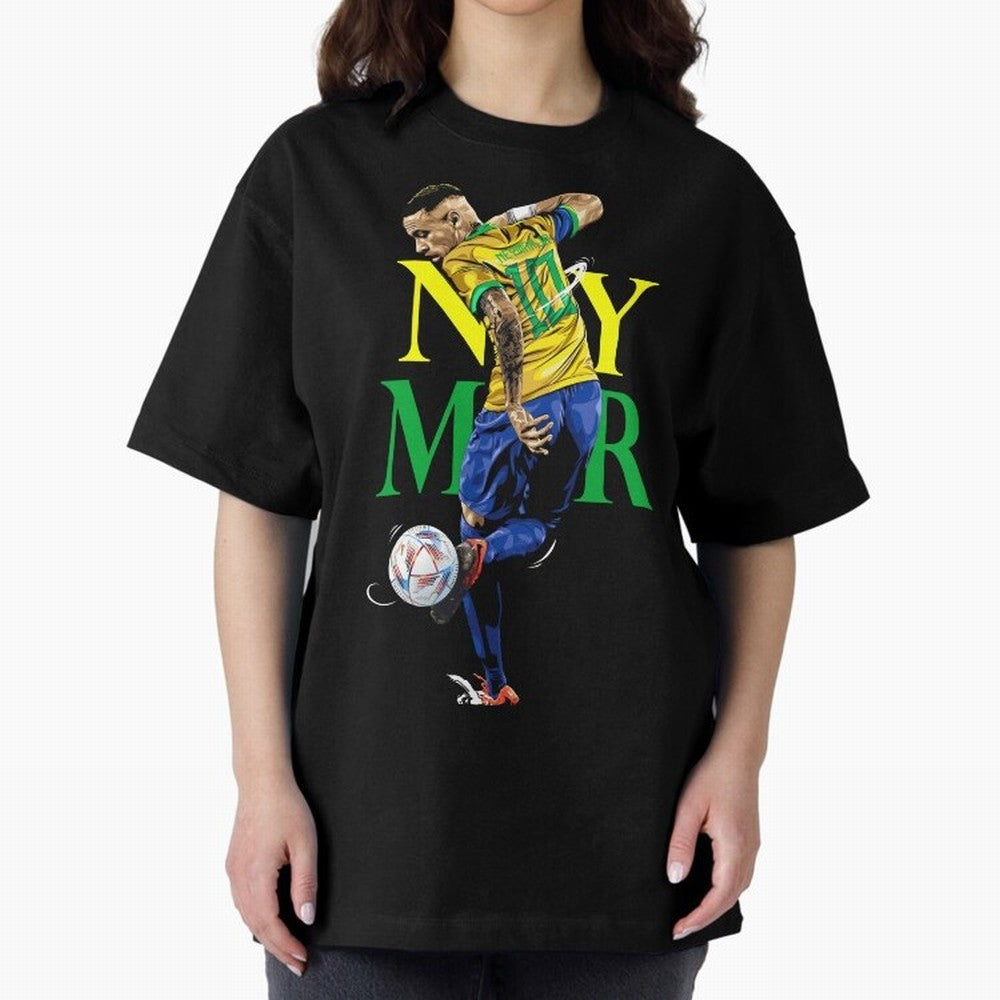 Neymar JR Brazil Oversized T-Shirt Get Ready for the FIFA World Cup 2026 USA Canada Mexico Journey through Neymar Highlights, Argentina Pride, Supporter Pride, Iconic Celebrations, Legendary Names and Global Match Day Energy; Created for Match Day