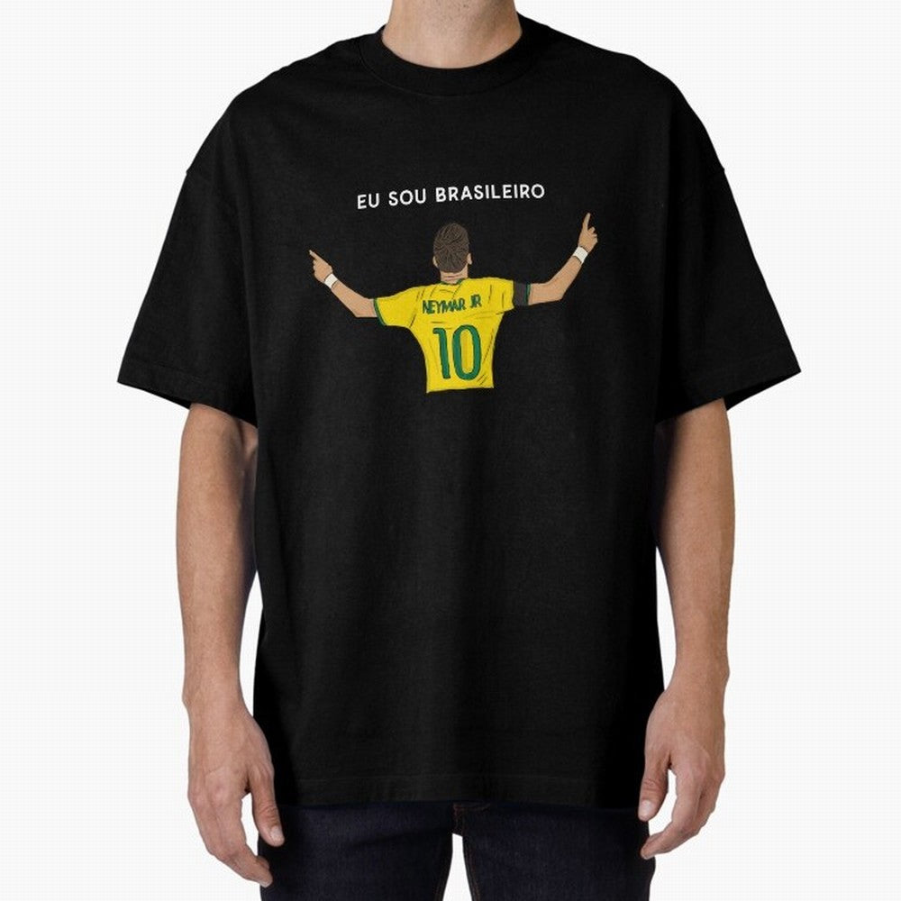 Neymar Jr Brazil Oversized T-Shirt Bring Stadium Energy to FIFA World Cup 2026 Inspired by Neymar, Haaland and Cristiano Ronaldo, England, France and Netherlands Energy, Champion Mindset, Group Stage Buzz, Knockout Tension and Passionate Fan