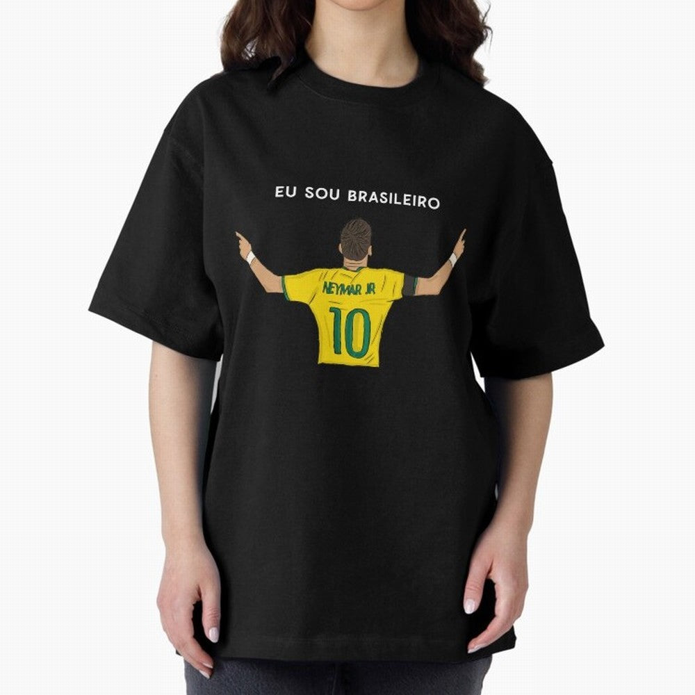 Neymar Jr Brazil Oversized T-Shirt Bring Stadium Energy to FIFA World Cup 2026 Inspired by Neymar, Haaland and Cristiano Ronaldo, England, France and Netherlands Energy, Champion Mindset, Group Stage Buzz, Knockout Tension and Passionate Fan