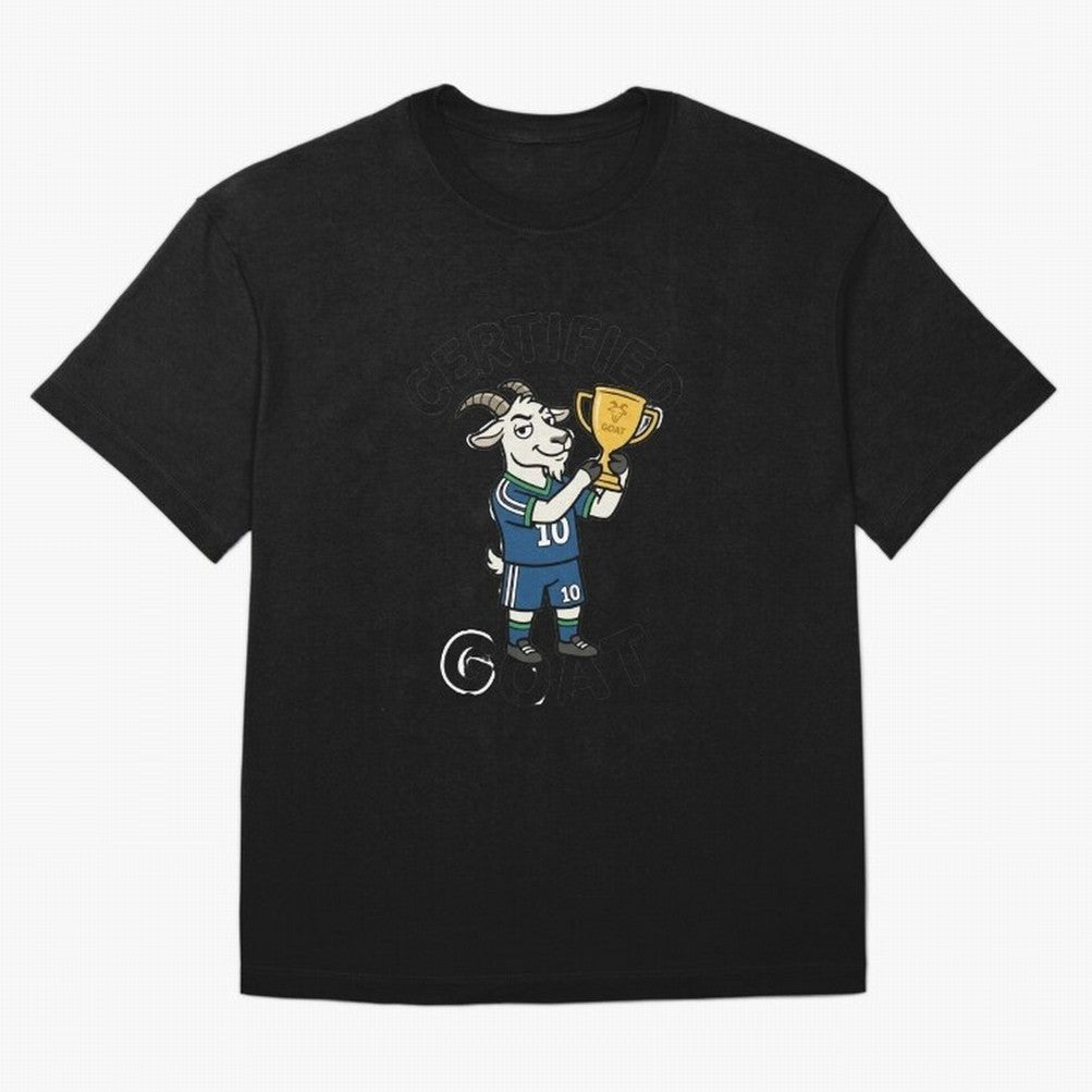 Certified G.O.A.T Classic T-Shirt Stand Out with Spirit from FIFA World Cup 2026 Group Stage for Fans of CR7 and Messi and Portugal, Spain and Germany, Bringing Retro Football Energy, Iconic Rivalries, Trophy Chase Drama and Stadium Atmosphere;