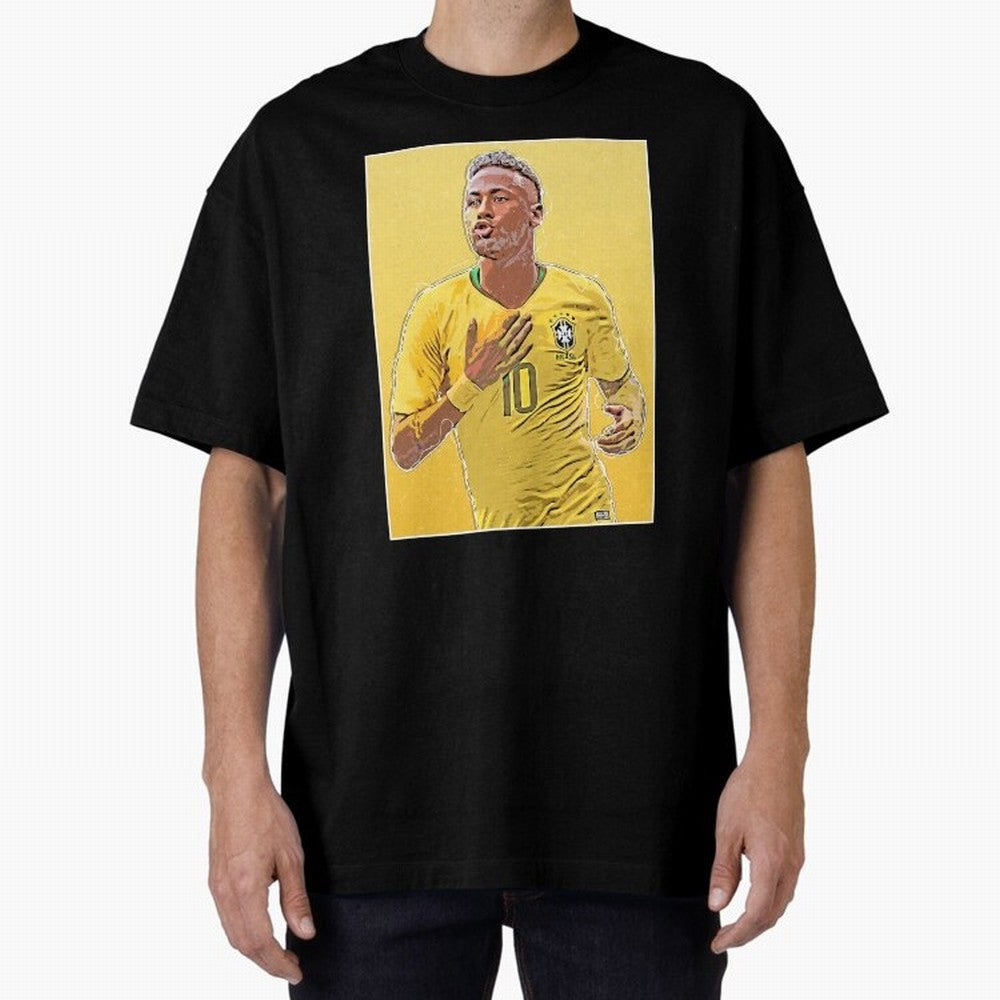Neymar Oversized T-Shirt Bring International Match Energy to FIFA World Cup 2026 Group Stage Spirit, Connected to Netherlands, Messi and Cristiano Ronaldo, Worldwide Fan Energy, Dramatic Goals, Stadium Lights and Championship Celebrations; Created