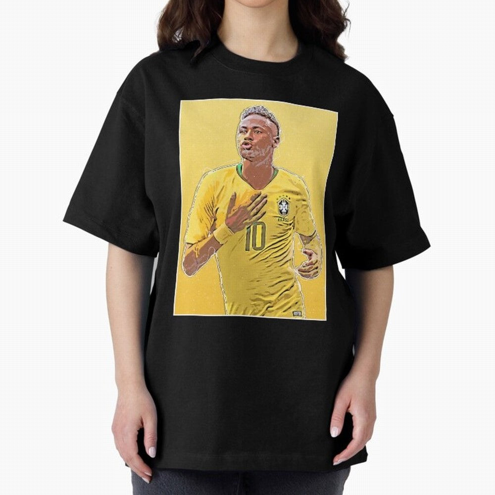Neymar Oversized T-Shirt Bring International Match Energy to FIFA World Cup 2026 Group Stage Spirit, Connected to Netherlands, Messi and Cristiano Ronaldo, Worldwide Fan Energy, Dramatic Goals, Stadium Lights and Championship Celebrations; Created