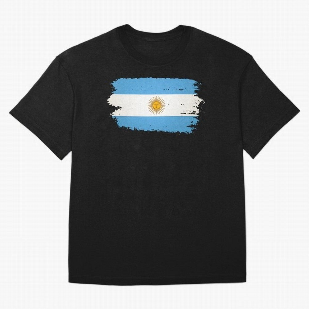 ARGENTINIAN FLAG PRINT Oversized T-Shirt Discover the FIFA World Cup 2026 Journey through Messi, Neymar and Mbappe Highlights, England, France and Netherlands Pride, Champion Mindset, Group Stage Buzz, Knockout Tension and Passionate Fan Culture;
