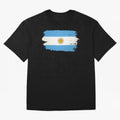 ARGENTINIAN FLAG PRINT Oversized T-Shirt Discover the FIFA World Cup 2026 Journey through Messi, Neymar and Mbappe Highlights, England, France and Netherlands Pride, Champion Mindset, Group Stage Buzz, Knockout Tension and Passionate Fan Culture;