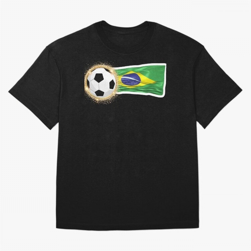 BRAZIL - BRAZILIAN FOOTBALL STICKER Classic T-Shirt Celebrate the Magic of the FIFA World Cup 2026 Journey through CR7 Highlights, Netherlands Pride, Soccer Culture, Superstar Moments, National Team Dreams and Competitive Fire; Perfect for Fans,