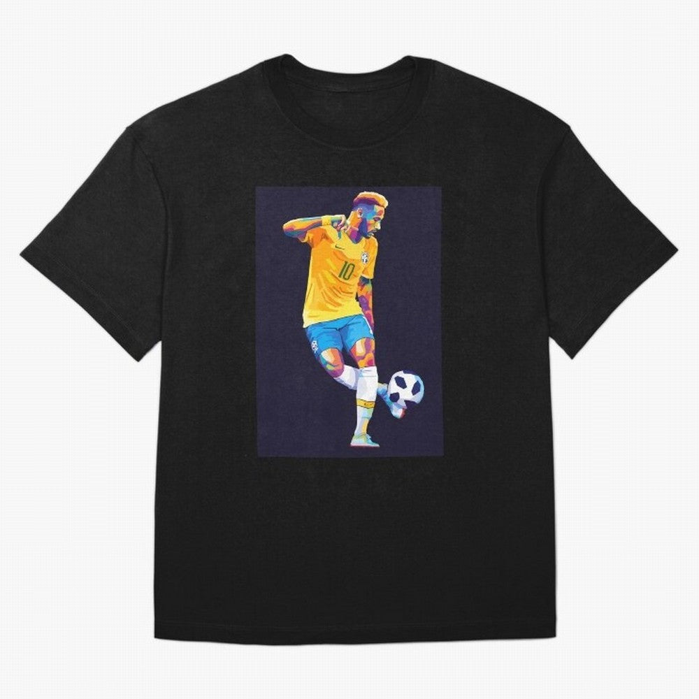 Neymar Jr Wpap pop art Oversized T-Shirt Support Your Favorite Stars during FIFA World Cup 2026 Spirit, with Netherlands, Cristiano Ronaldo, Sports Nostalgia, International Competition, Famous Players and Unforgettable Victories; Built for