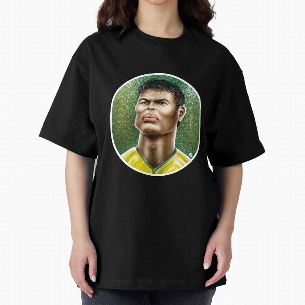 Footballicature : Thiago Silva Classic T-Shirt Show Championship Spirit for FIFA World Cup 2026 Highlighting Messi, Brazil, Portugal and Argentina Energy, Stadium Chants, National Pride, Trophy Dreams and Unforgettable Football Memories; Made for
