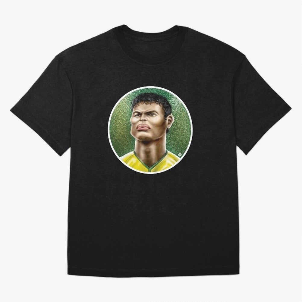 Footballicature : Thiago Silva Classic T-Shirt Show Championship Spirit for FIFA World Cup 2026 Highlighting Messi, Brazil, Portugal and Argentina Energy, Stadium Chants, National Pride, Trophy Dreams and Unforgettable Football Memories; Made for