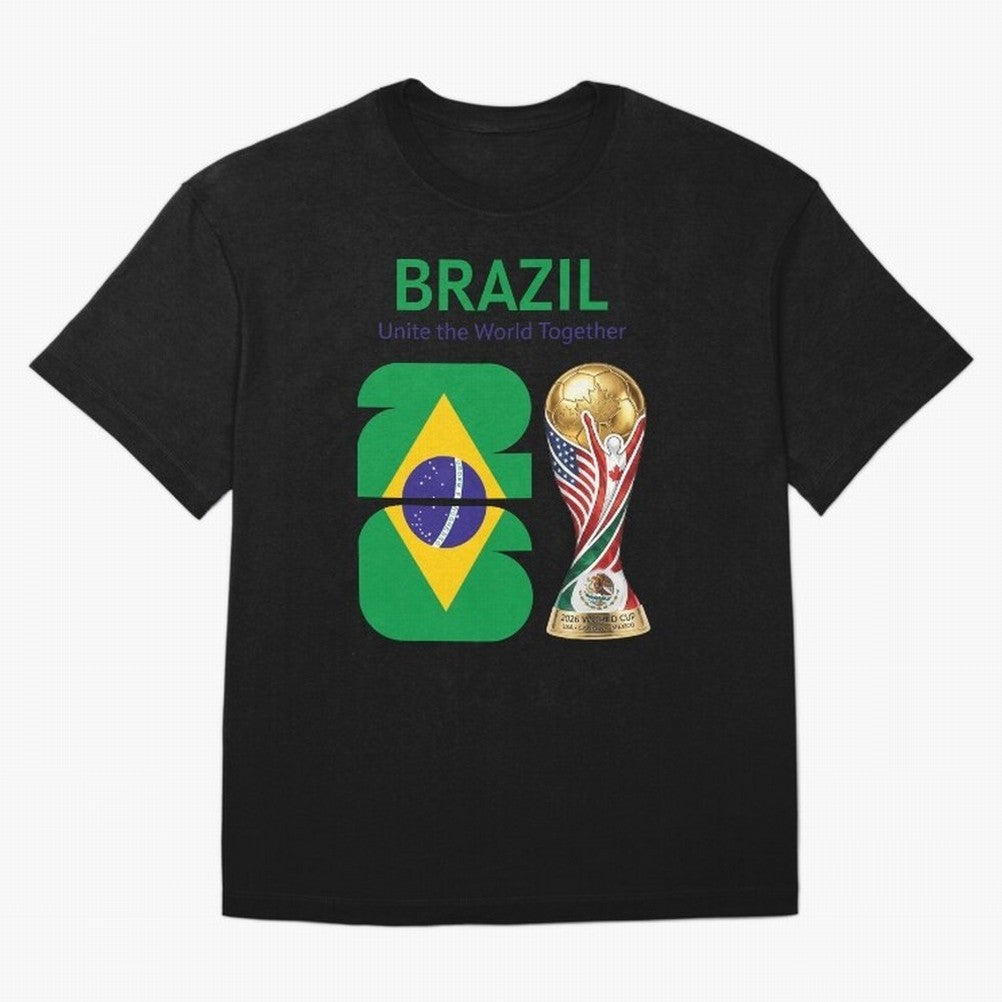 World Cup 2026, IMG 018, BRAZIL 002 Oversized T-Shirt Celebrate Golden Goal Energy in FIFA World Cup 2026 Group Stage Spirit, Made for England, France and Netherlands, Mbappe and Neymar, Stadium Memories, Football Loyalty, International Chants and