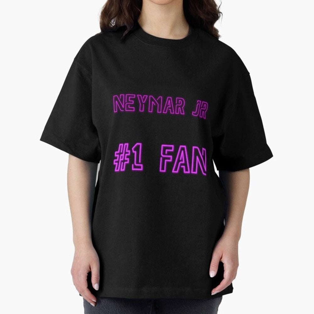 Neymar Jr #1 fan Oversized T-Shirt Follow Every Goal of Global Football Passion for FIFA World Cup 2026 USA Canada Mexico, Inspired by Neymar, Haaland and Cristiano Ronaldo, England, Worldwide Fan Energy, Dramatic Goals, Stadium Lights and