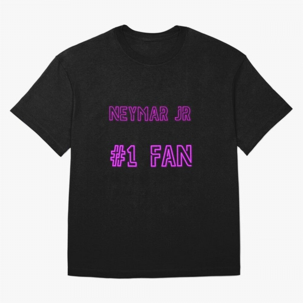 Neymar Jr #1 fan Oversized T-Shirt Follow Every Goal of Global Football Passion for FIFA World Cup 2026 USA Canada Mexico, Inspired by Neymar, Haaland and Cristiano Ronaldo, England, Worldwide Fan Energy, Dramatic Goals, Stadium Lights and