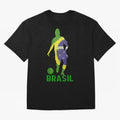 Brasil Essential T-Shirt Celebrate Soccer Greatness during FIFA World Cup 2026 for Fans of Messi and Brazil, Bringing Retro Football Energy, Iconic Rivalries, Trophy Chase Drama and Stadium Atmosphere; Ideal for Football Dads, Football Moms,