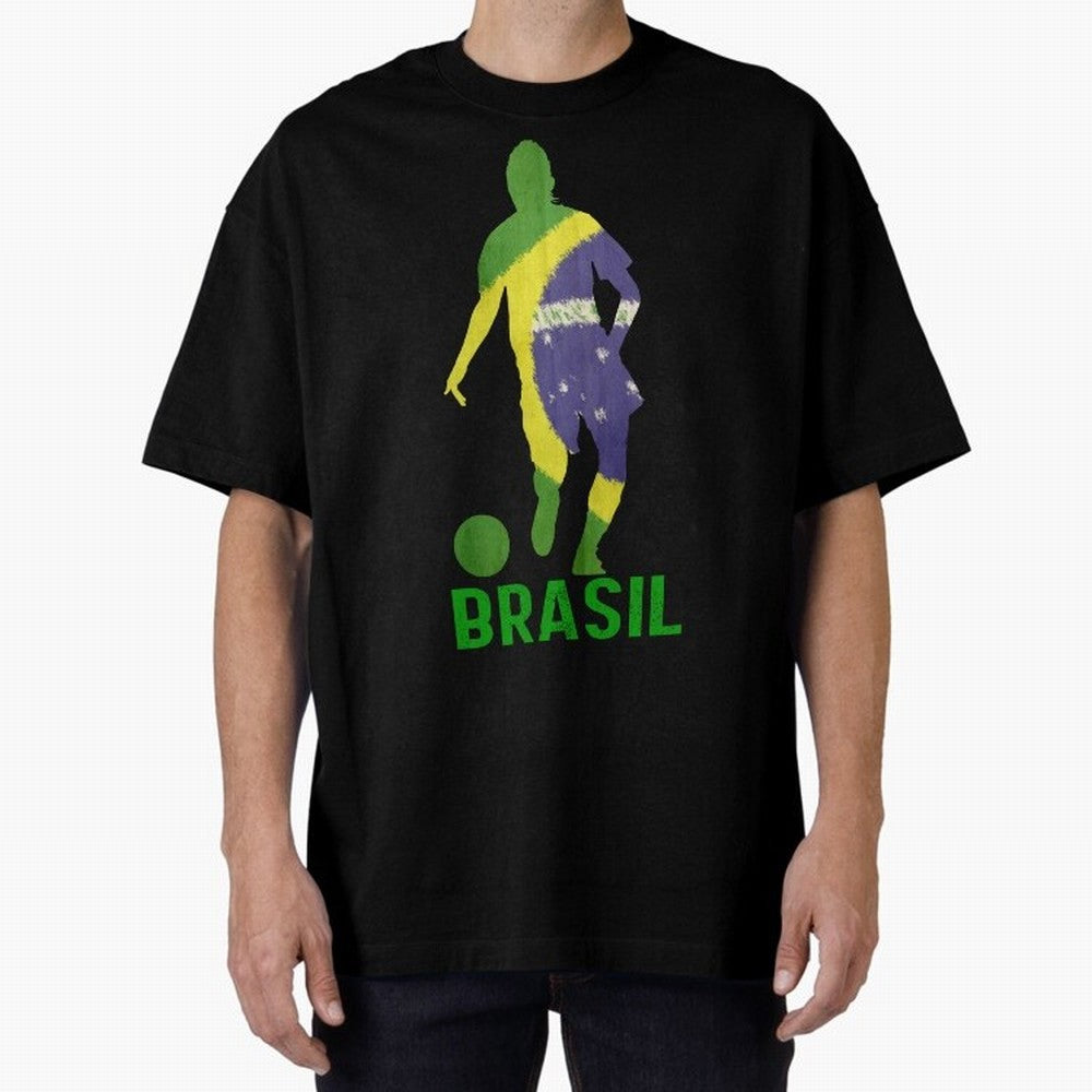 Brasil Essential T-Shirt Celebrate Soccer Greatness during FIFA World Cup 2026 for Fans of Messi and Brazil, Bringing Retro Football Energy, Iconic Rivalries, Trophy Chase Drama and Stadium Atmosphere; Ideal for Football Dads, Football Moms,