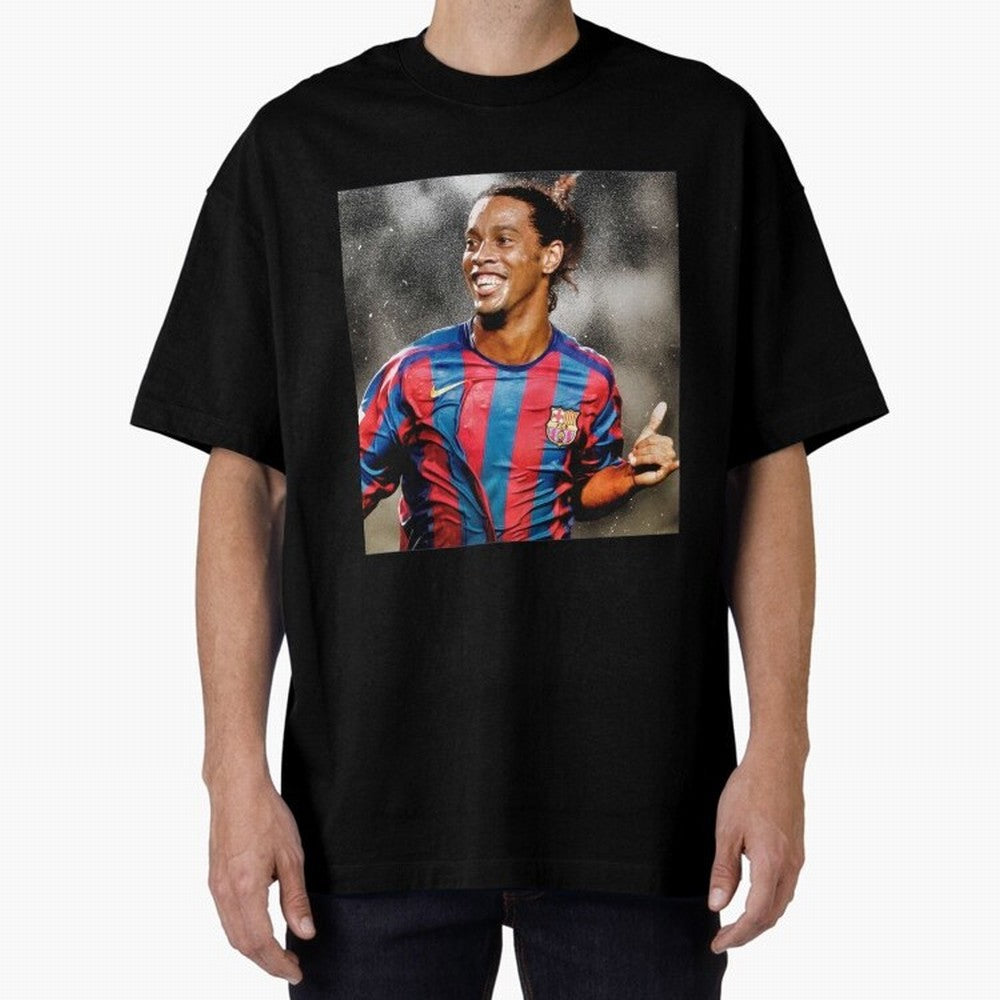 ronaldinho Classic T-Shirt Celebrate Unforgettable Nights in FIFA World Cup 2026 Group Stage Spirit, Highlighting England and Germany, Mbappe and Neymar, Retro Football Energy, Iconic Rivalries, Trophy Chase Drama and Stadium Atmosphere; Made for