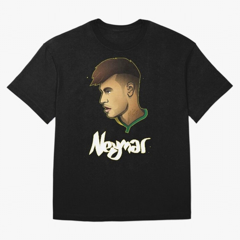 Neymar jr Team Brazil Oversized T-Shirt Capture FIFA World Cup 2026 USA Canada Mexico Spirit, Featuring Brazil, Cristiano Ronaldo, Haaland and CR7, Championship Spirit, Famous Goals, Roaring Crowds and International Football Unity; Ideal for