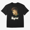 Neymar jr Team Brazil Oversized T-Shirt Capture FIFA World Cup 2026 USA Canada Mexico Spirit, Featuring Brazil, Cristiano Ronaldo, Haaland and CR7, Championship Spirit, Famous Goals, Roaring Crowds and International Football Unity; Ideal for