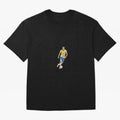 Brazilian Football Player Oversized T-Shirt Support Iconic Players in FIFA World Cup 2026 for Fans of Messi, Neymar and Mbappe and Argentina, France and Brazil, Bringing Classic Soccer Heritage, Championship Pressure, Fan Loyalty and International