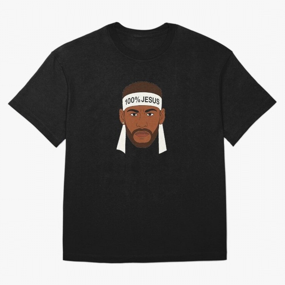 100% JESUS Neymar Inspired Minimalist Art Oversized T-Shirt Honor Champions and Dreams in FIFA World Cup 2026 Group Stage for Fans of Messi, Neymar and Mbappe and England, Bringing Classic Soccer Heritage, Championship Pressure, Fan Loyalty and