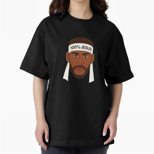 100% JESUS Neymar Inspired Minimalist Art Oversized T-Shirt Honor Champions and Dreams in FIFA World Cup 2026 Group Stage for Fans of Messi, Neymar and Mbappe and England, Bringing Classic Soccer Heritage, Championship Pressure, Fan Loyalty and